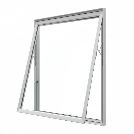 Vinyl Pro awning window with a top-hinged outward-opening sash